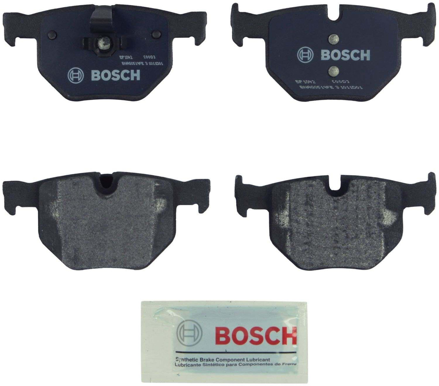 Front View of Rear Disc Brake Pad Set BOSCH BP1042