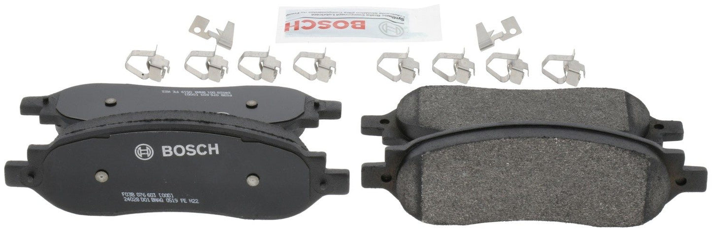 Back View of Rear Disc Brake Pad Set BOSCH BP1068