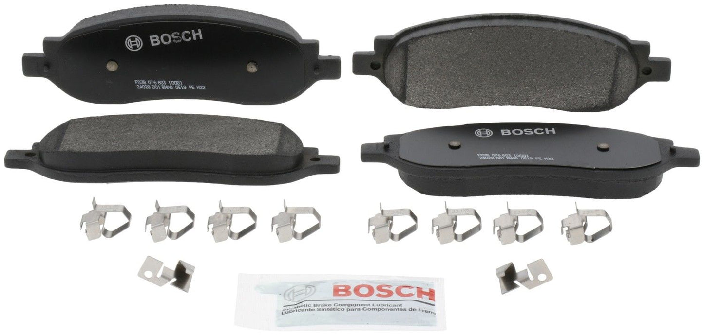 Front View of Rear Disc Brake Pad Set BOSCH BP1068