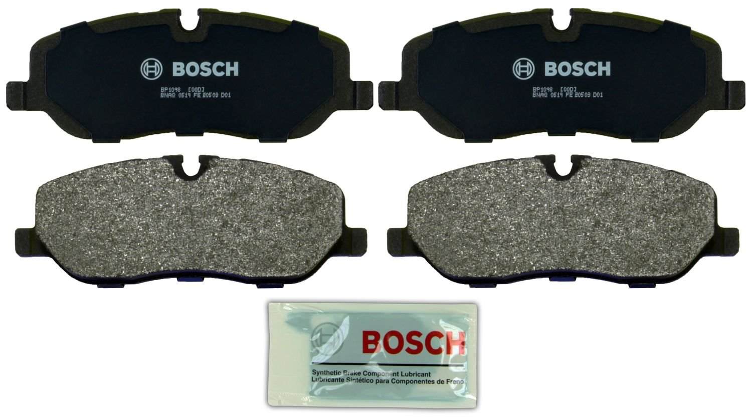 Top View of Front Disc Brake Pad Set BOSCH BP1098