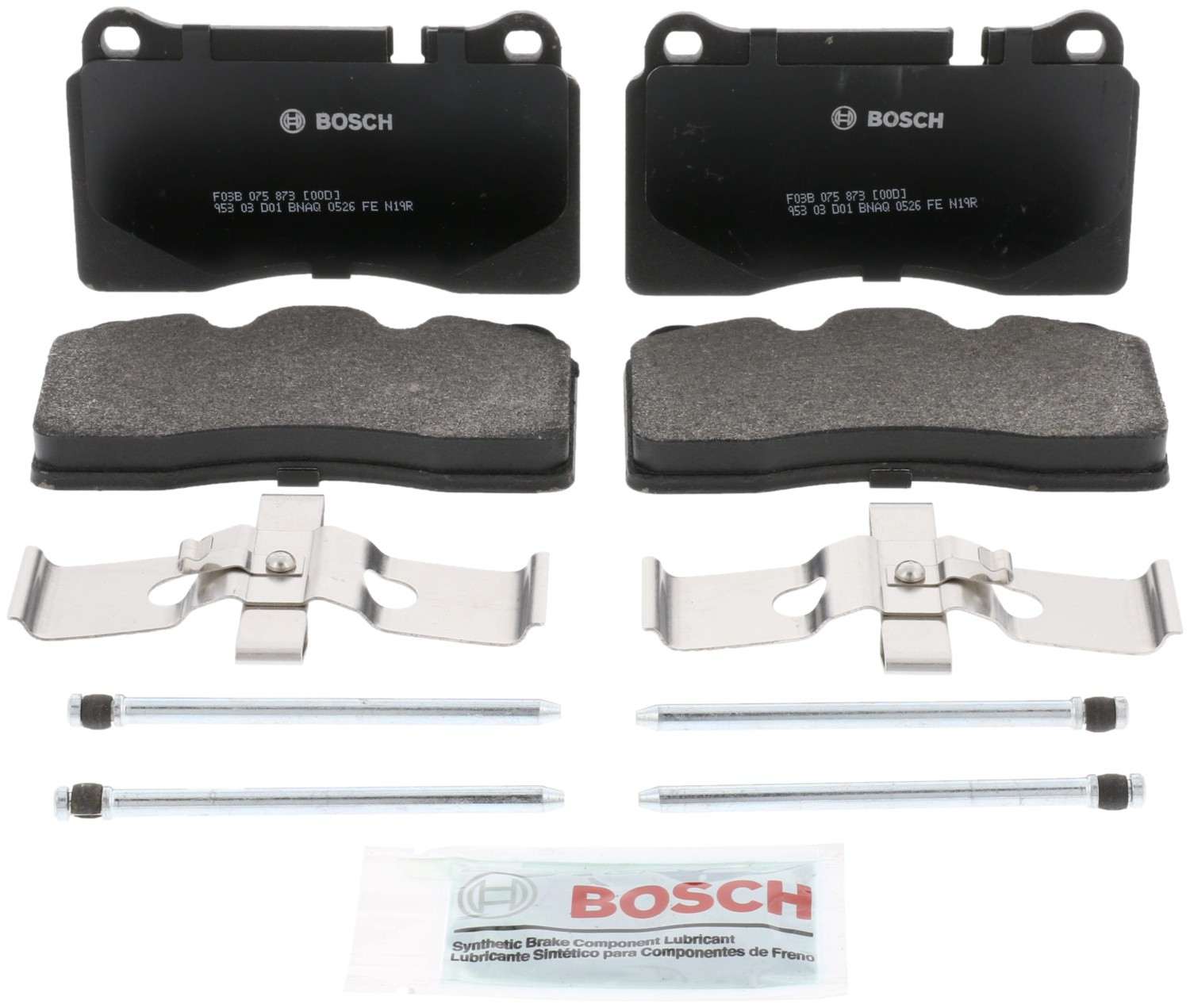 Front View of Rear Disc Brake Pad Set BOSCH BP1129