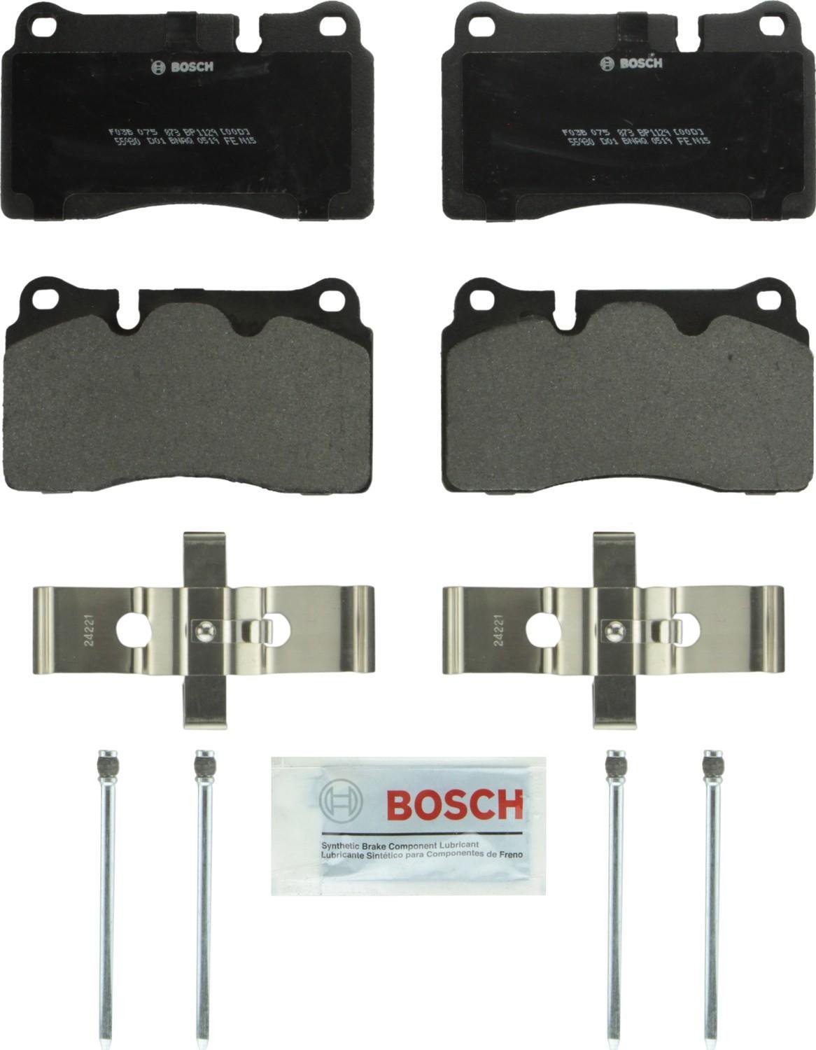 Top View of Rear Disc Brake Pad Set BOSCH BP1129