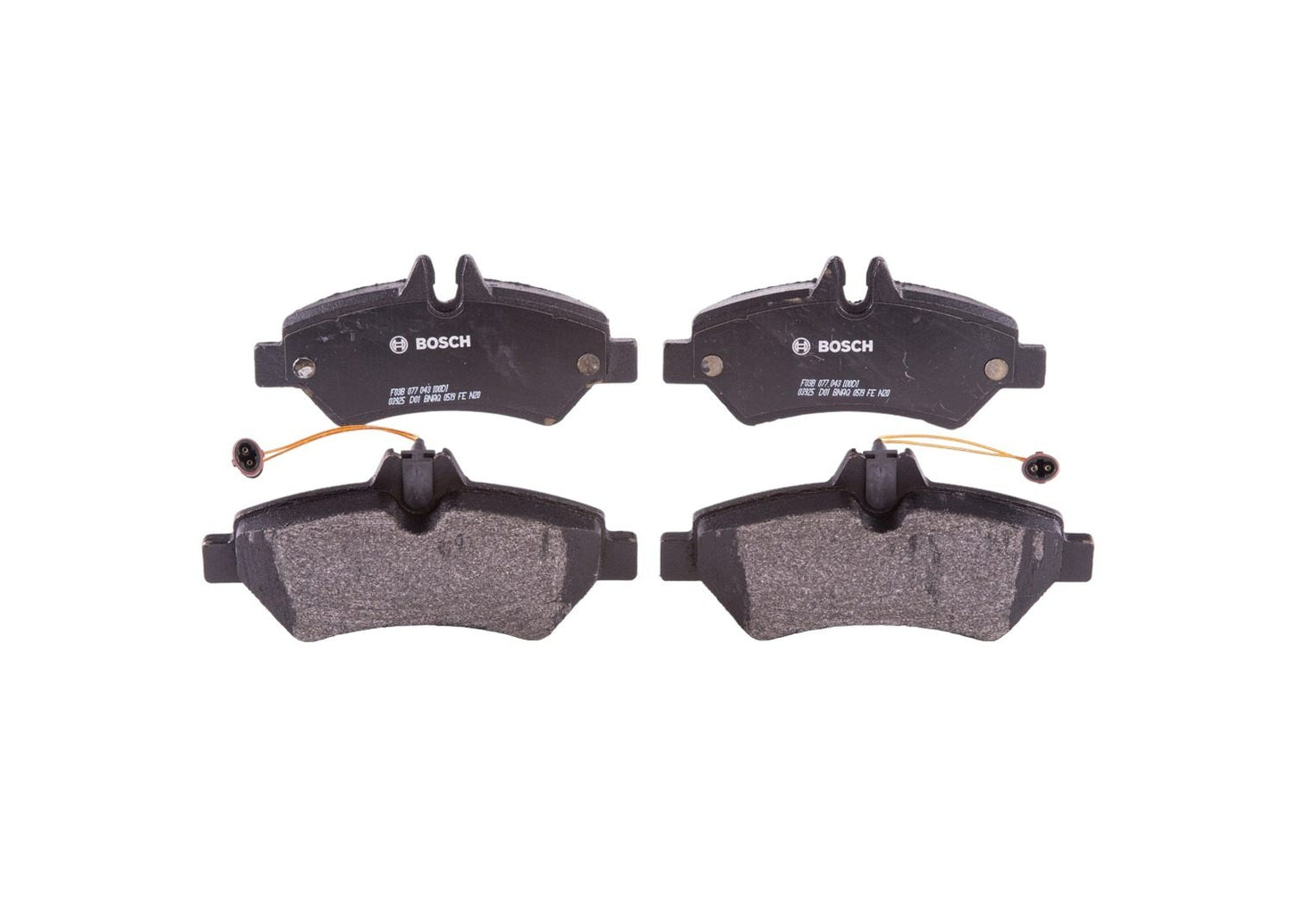 Front View of Rear Disc Brake Pad Set BOSCH BP1317