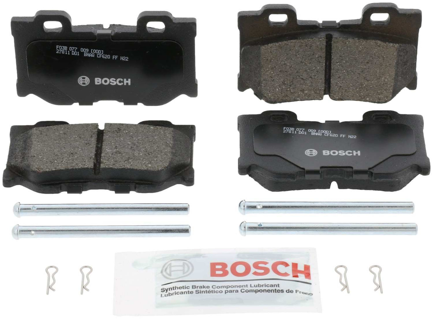 Front View of Rear Disc Brake Pad Set BOSCH BP1347