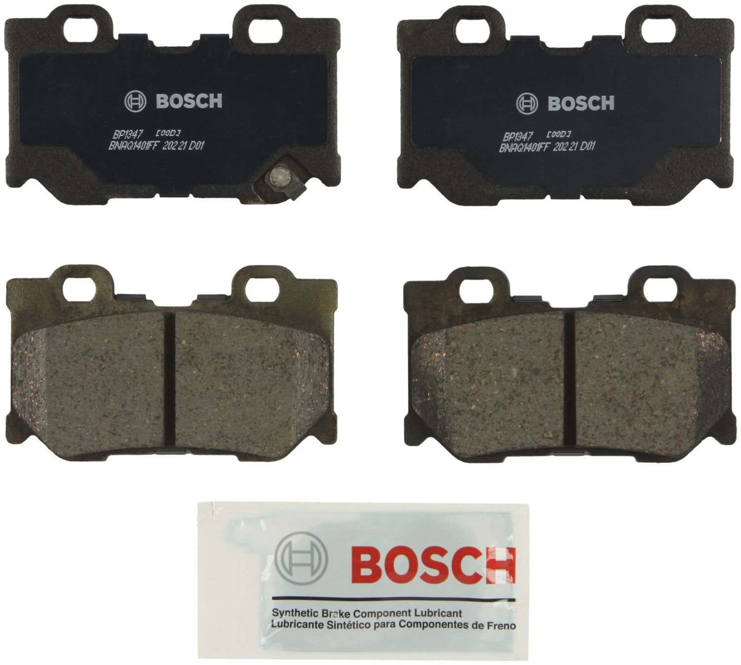 Top View of Rear Disc Brake Pad Set BOSCH BP1347