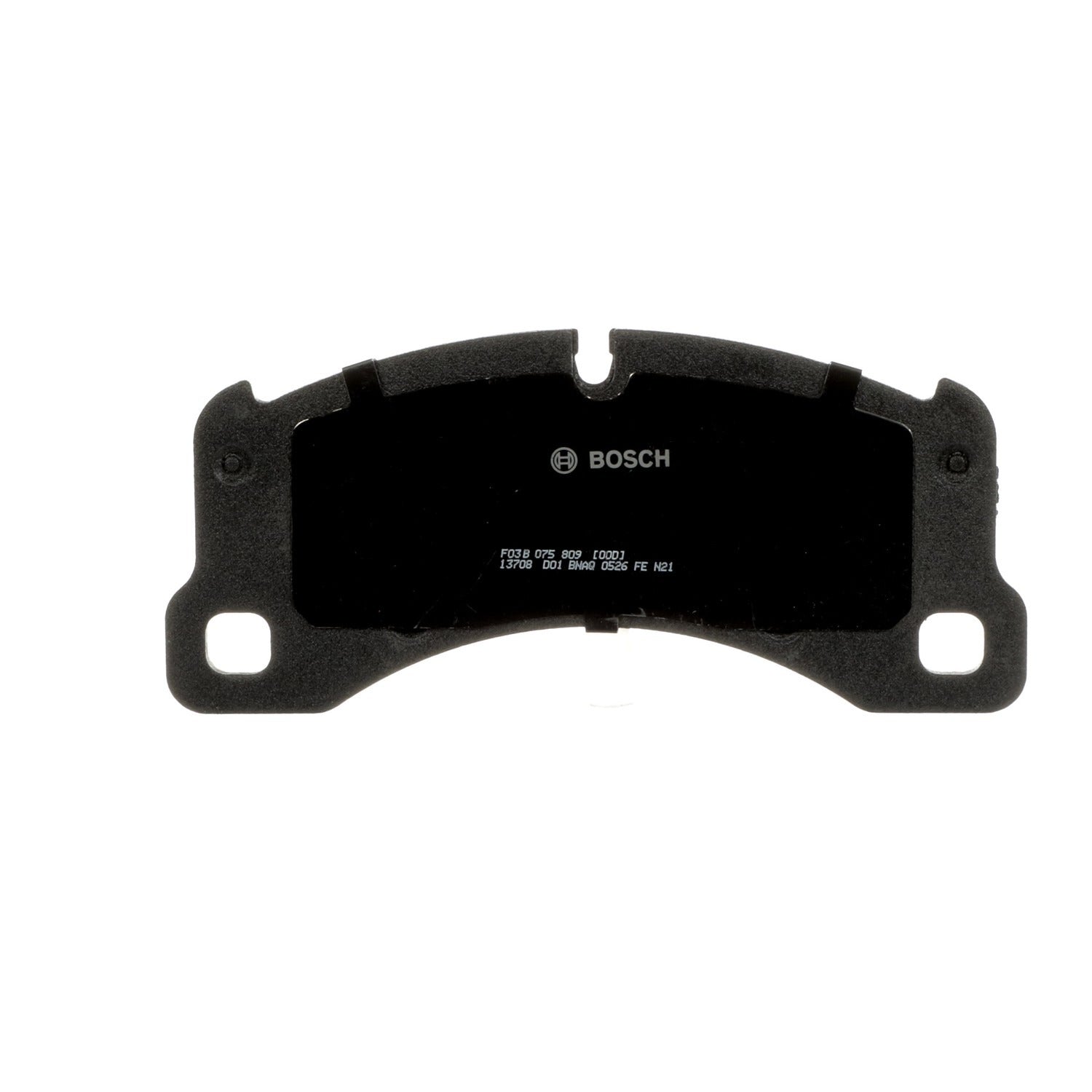 Bottom View of Front Disc Brake Pad Set BOSCH BP1349