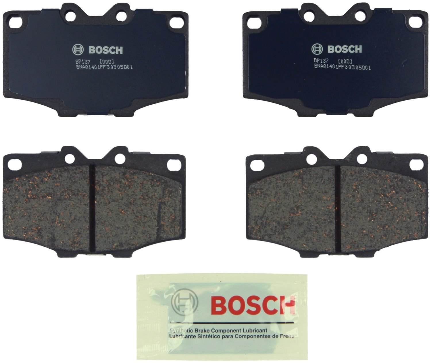 Top View of Front Disc Brake Pad Set BOSCH BP137