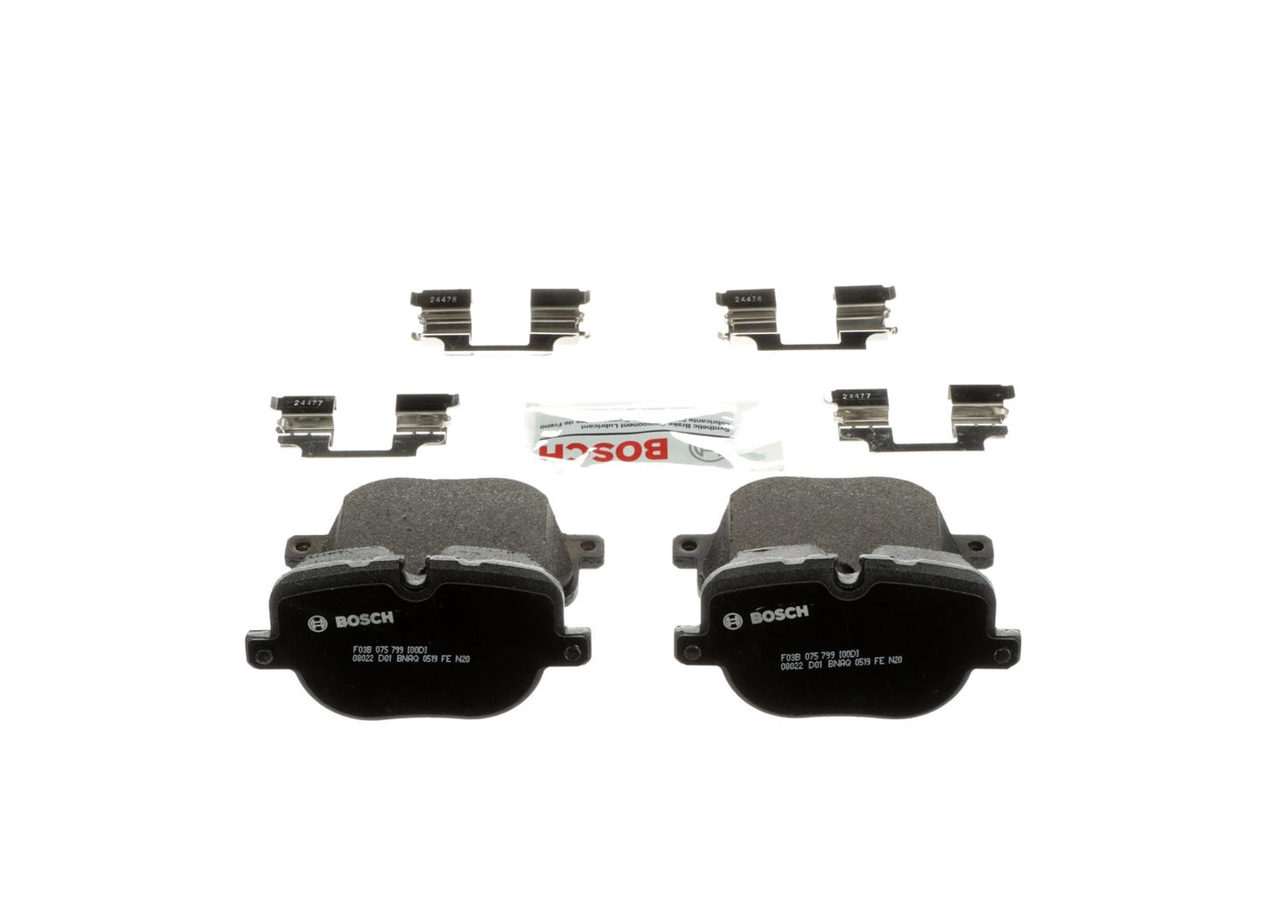 Back View of Rear Disc Brake Pad Set BOSCH BP1427