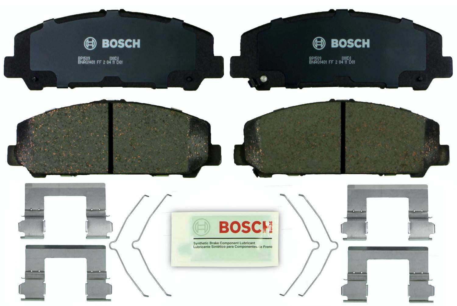 Kit View of Front Disc Brake Pad Set BOSCH BP1509