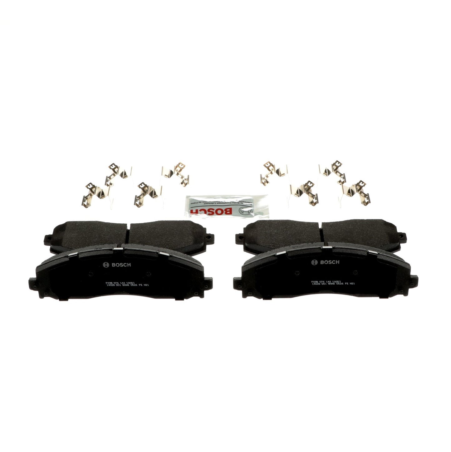 Back View of Rear Disc Brake Pad Set BOSCH BP1691