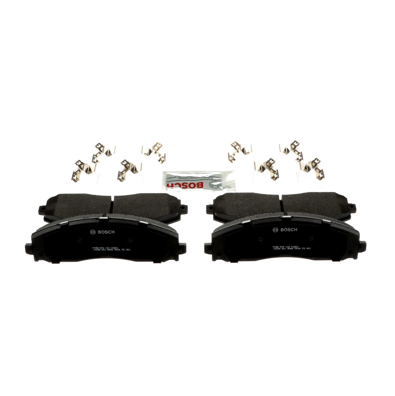 Back View of Rear Disc Brake Pad Set BOSCH BP1691