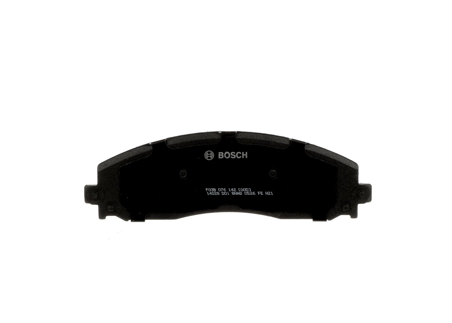 Bottom View of Rear Disc Brake Pad Set BOSCH BP1691