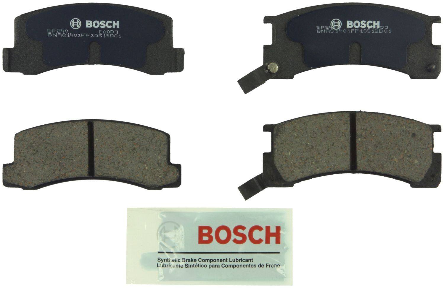 Front View of Rear Disc Brake Pad Set BOSCH BP240