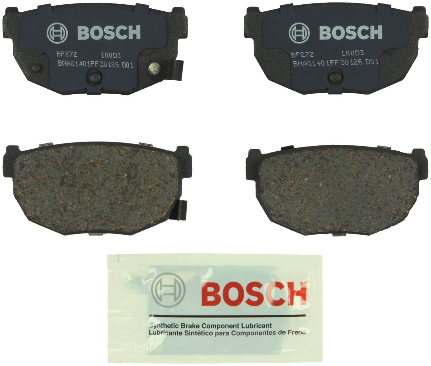 Top View of Rear Disc Brake Pad Set BOSCH BP272