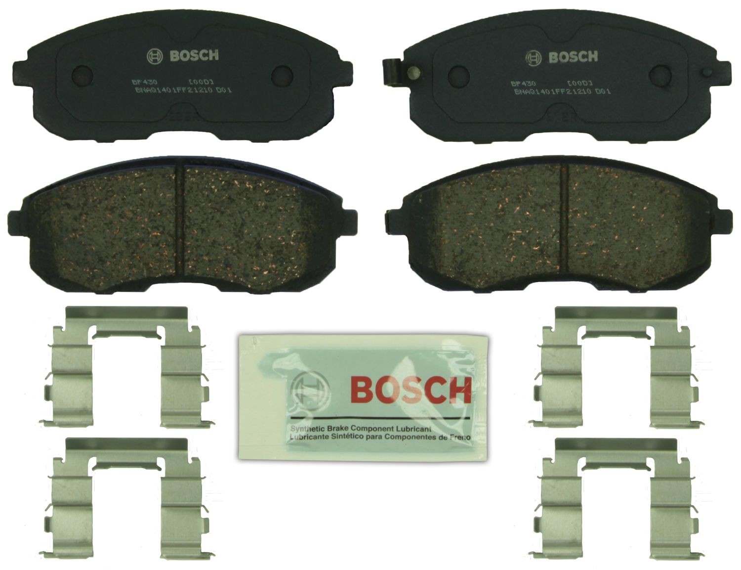 Front View of Front Disc Brake Pad Set BOSCH BP430