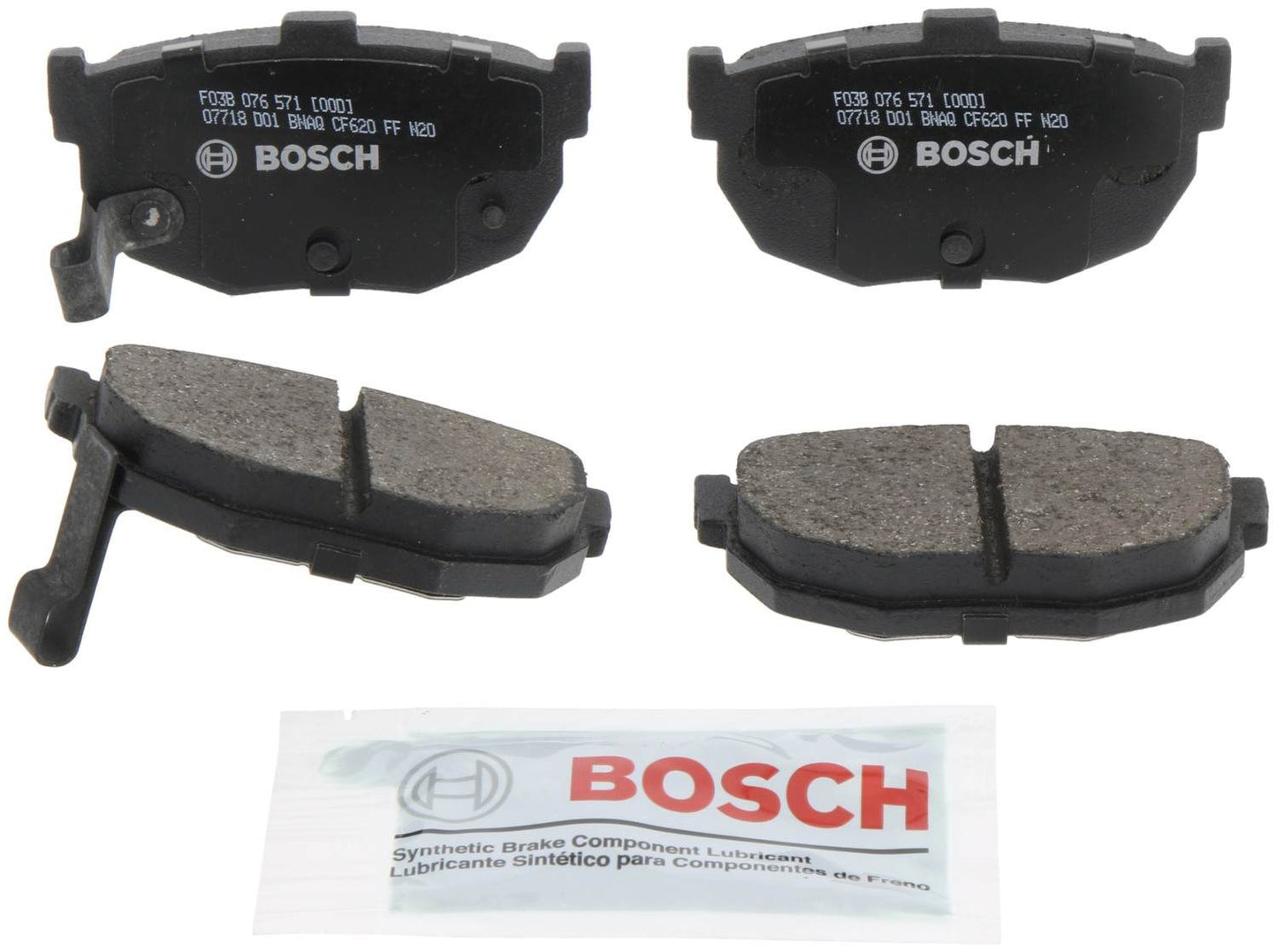 Front View of Rear Disc Brake Pad Set BOSCH BP464