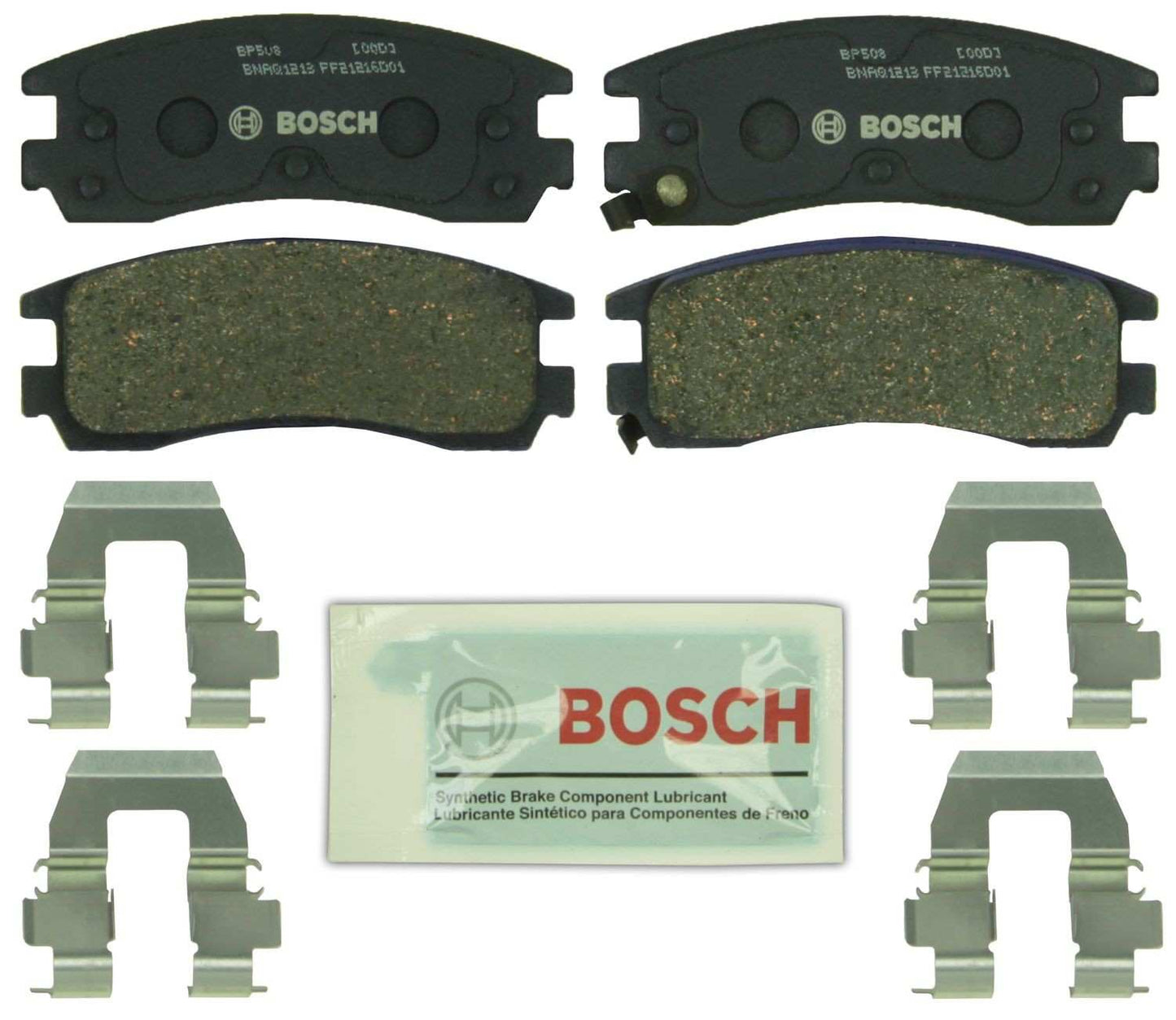 Front View of Rear Disc Brake Pad Set BOSCH BP508