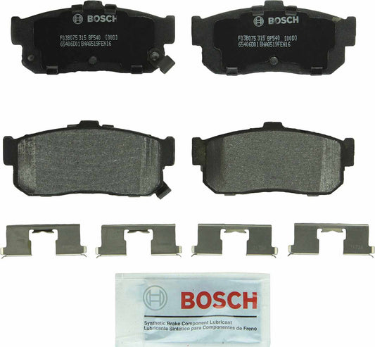 Top View of Rear Disc Brake Pad Set BOSCH BP540