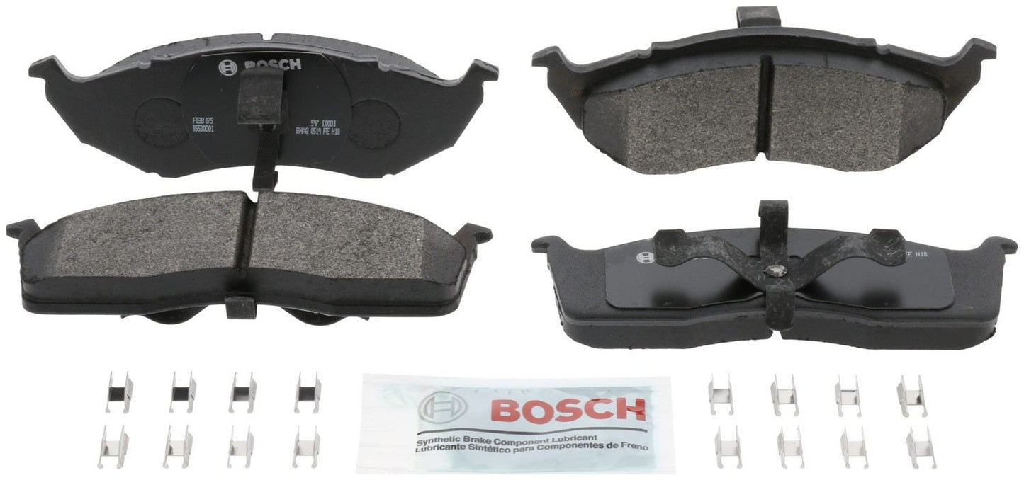 Front View of Front Disc Brake Pad Set BOSCH BP591