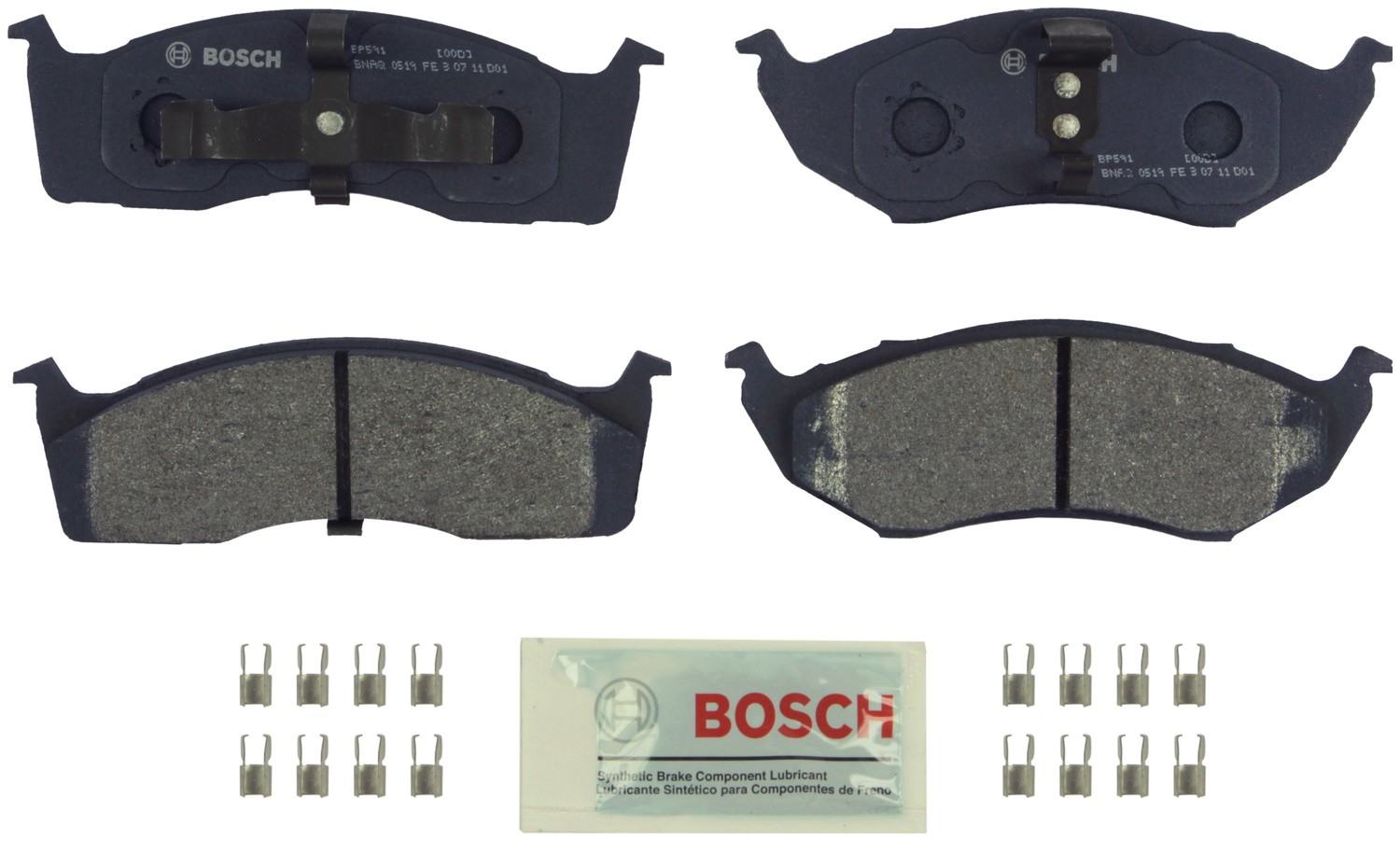 Kit View of Front Disc Brake Pad Set BOSCH BP591