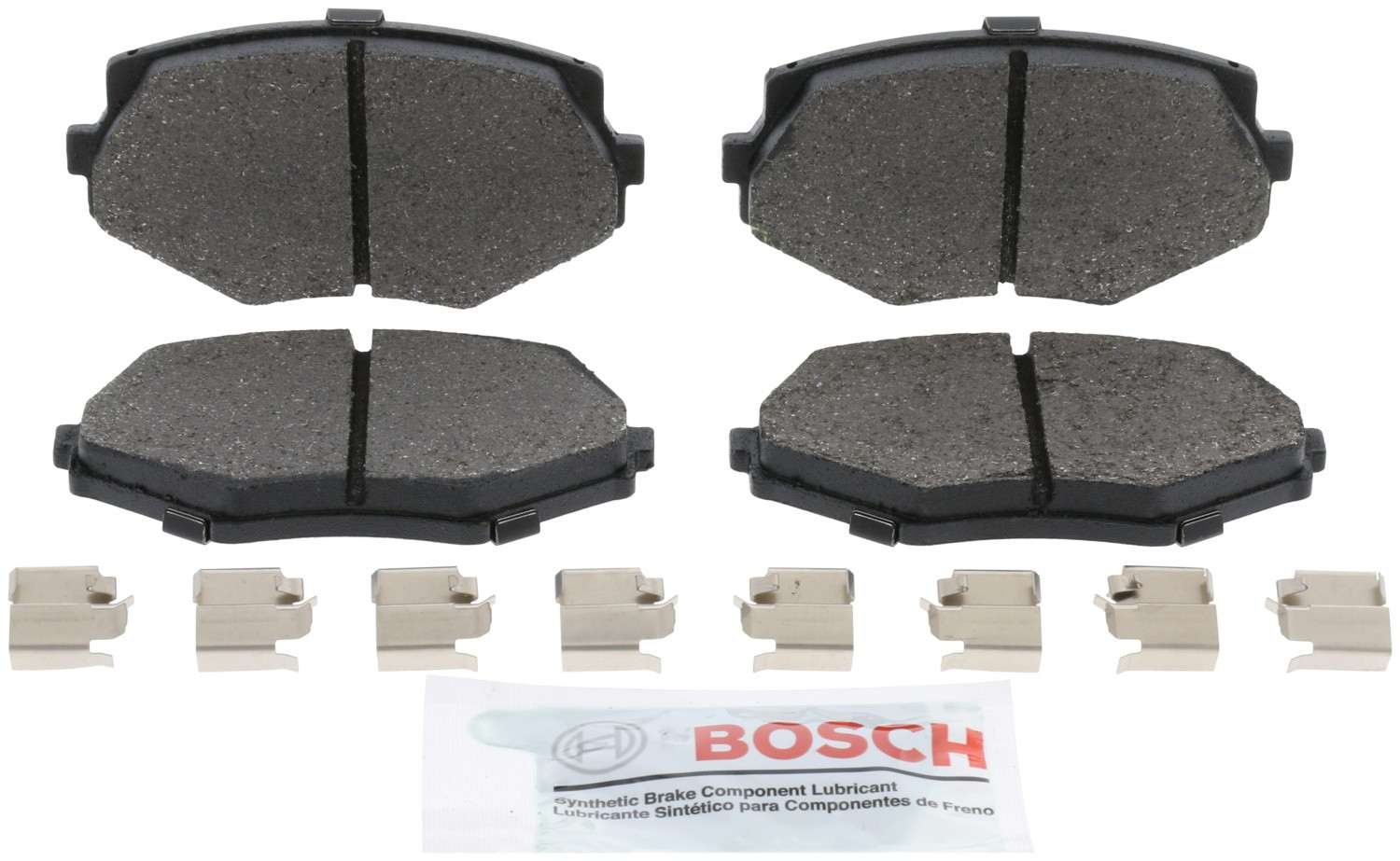 Front View of Front Disc Brake Pad Set BOSCH BP635