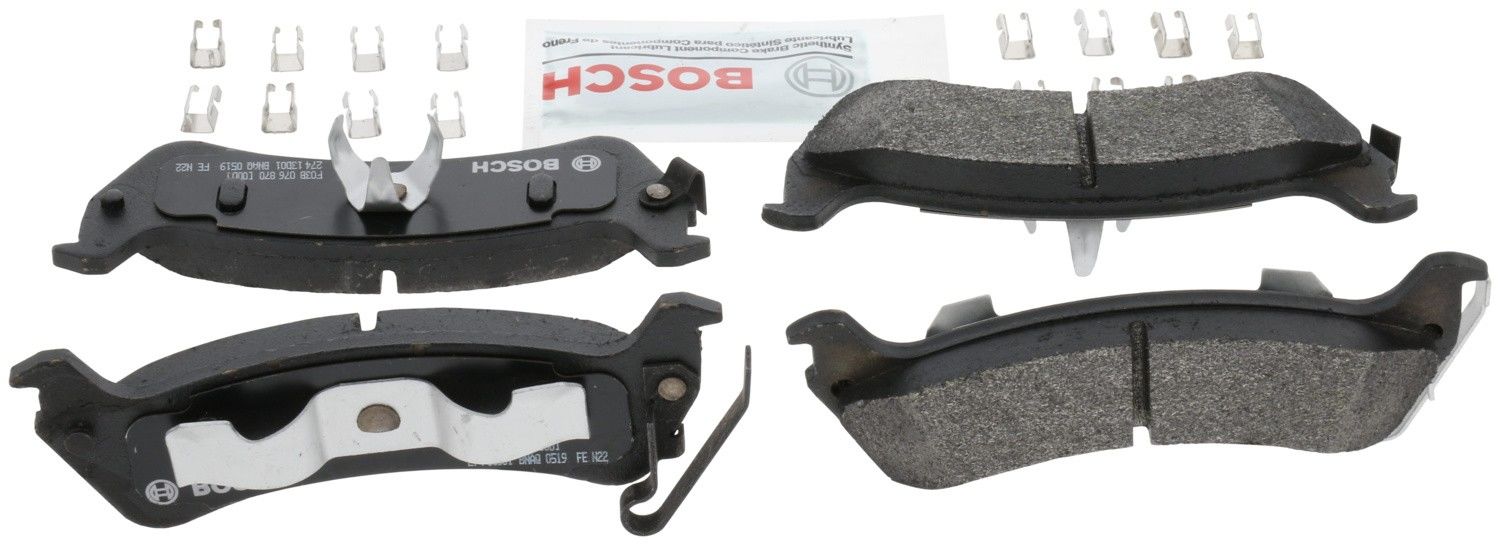 Back View of Rear Disc Brake Pad Set BOSCH BP666