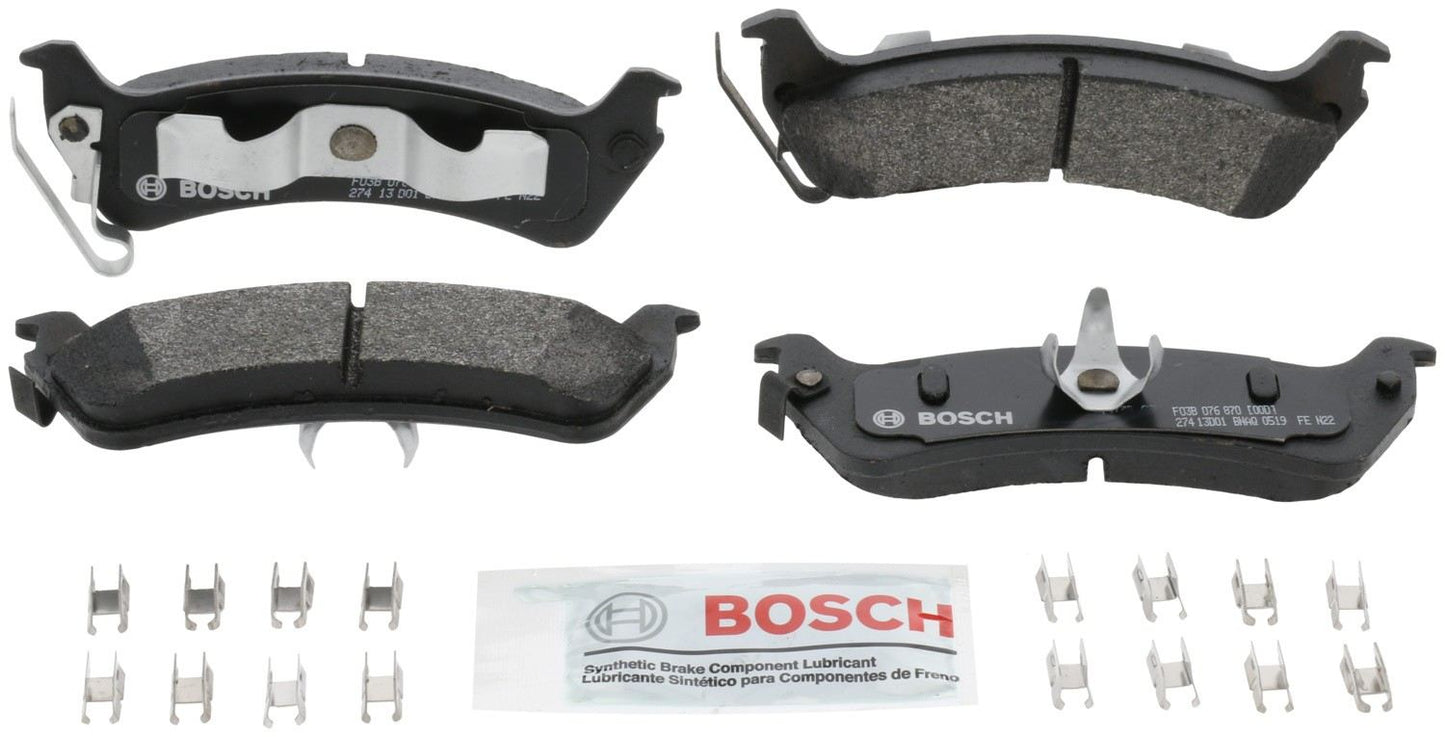 Front View of Rear Disc Brake Pad Set BOSCH BP666