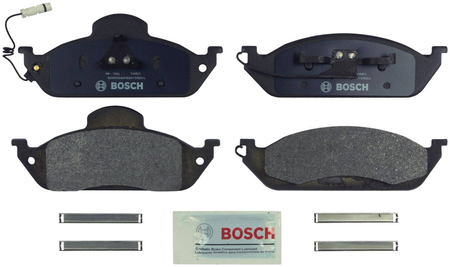 Front View of Front Disc Brake Pad Set BOSCH BP760