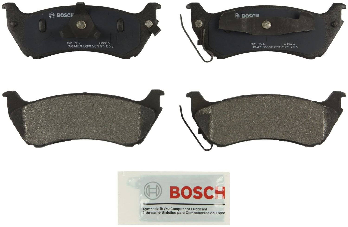 Rear Disc Brake Pad Set BOSCH BP761 For Mercedes-Benz ML320