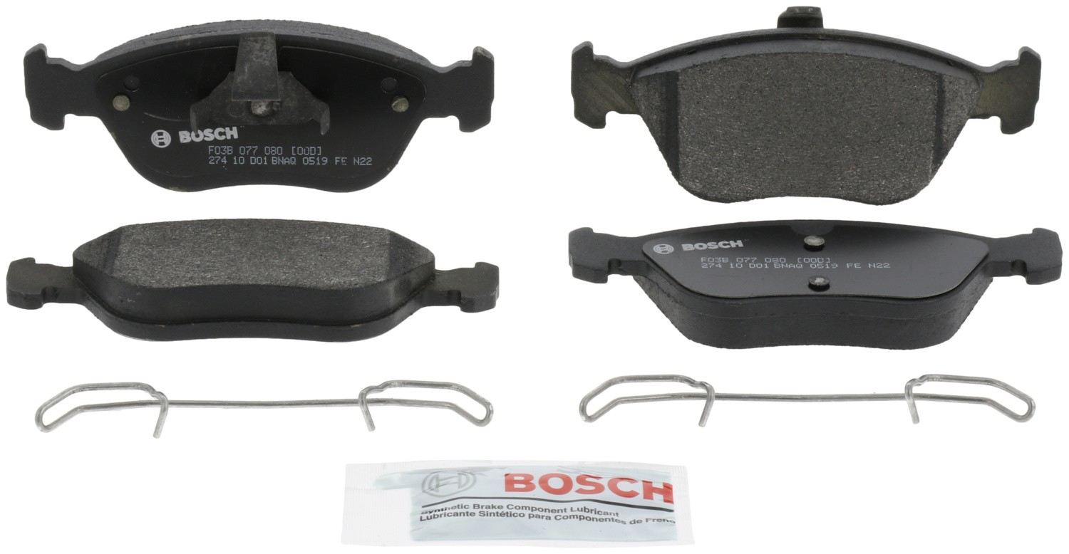 Front View of Front Disc Brake Pad Set BOSCH BP783