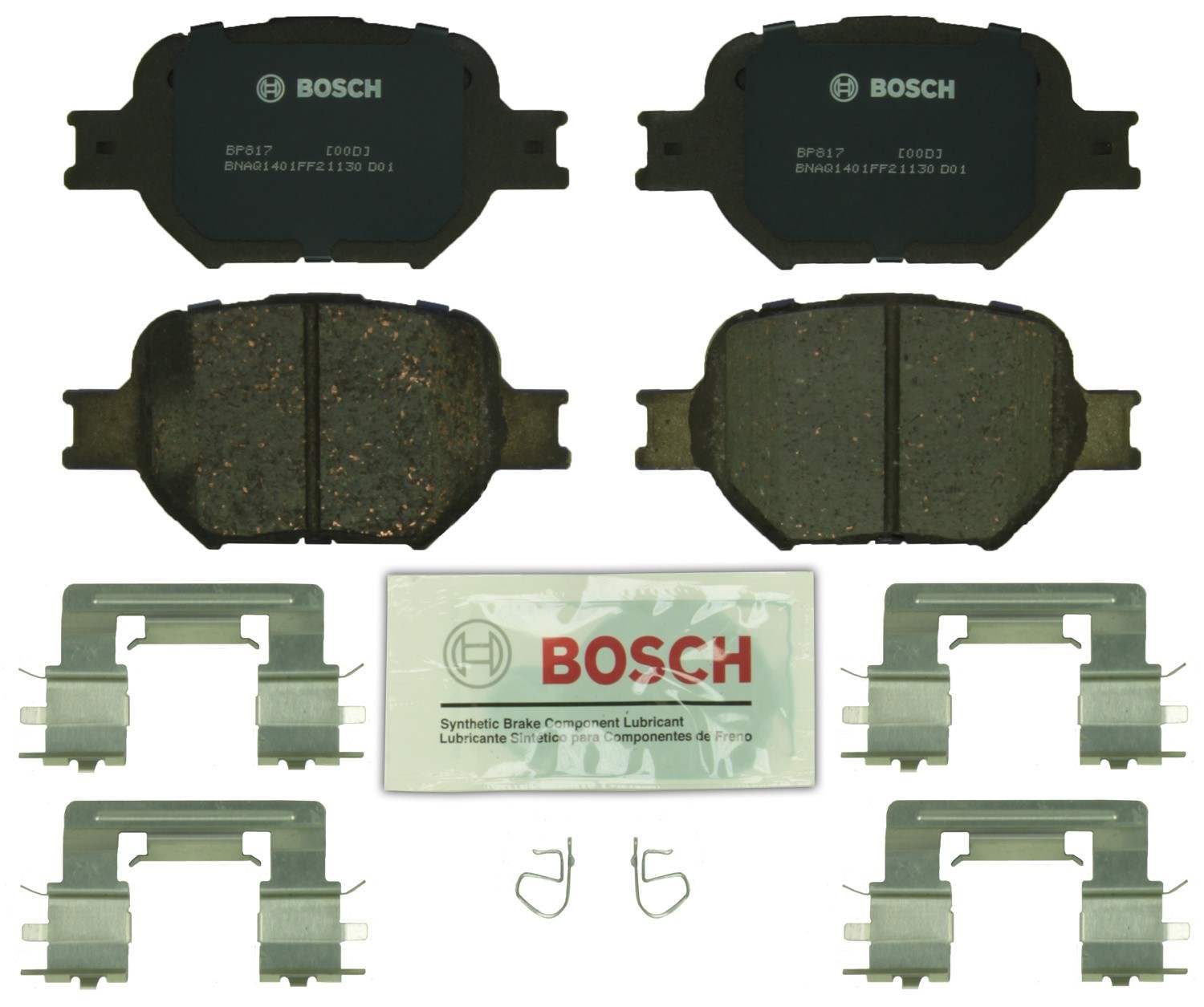 Kit View of Front Disc Brake Pad Set BOSCH BP817