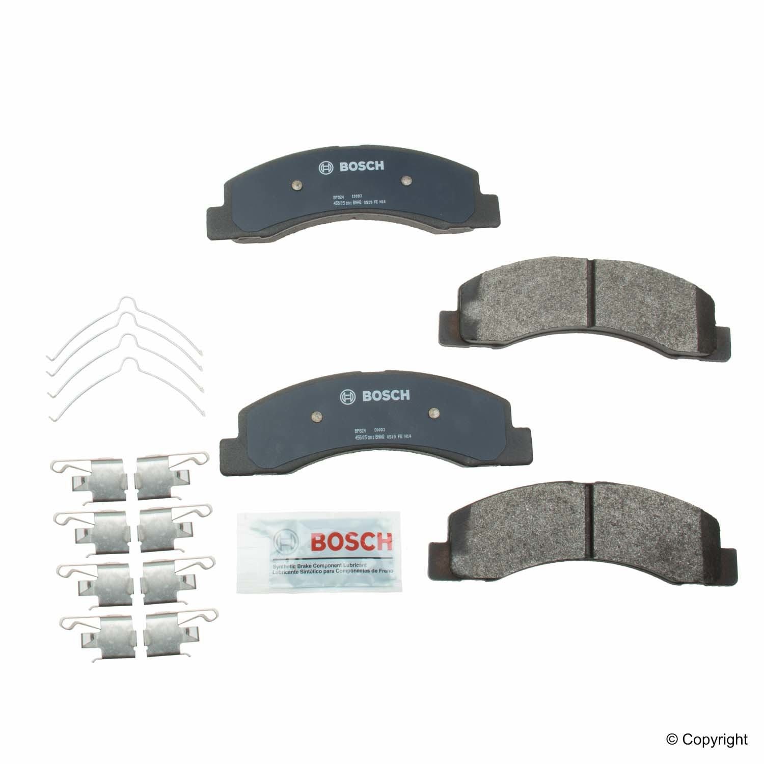 Top View of Front Disc Brake Pad Set BOSCH BP824