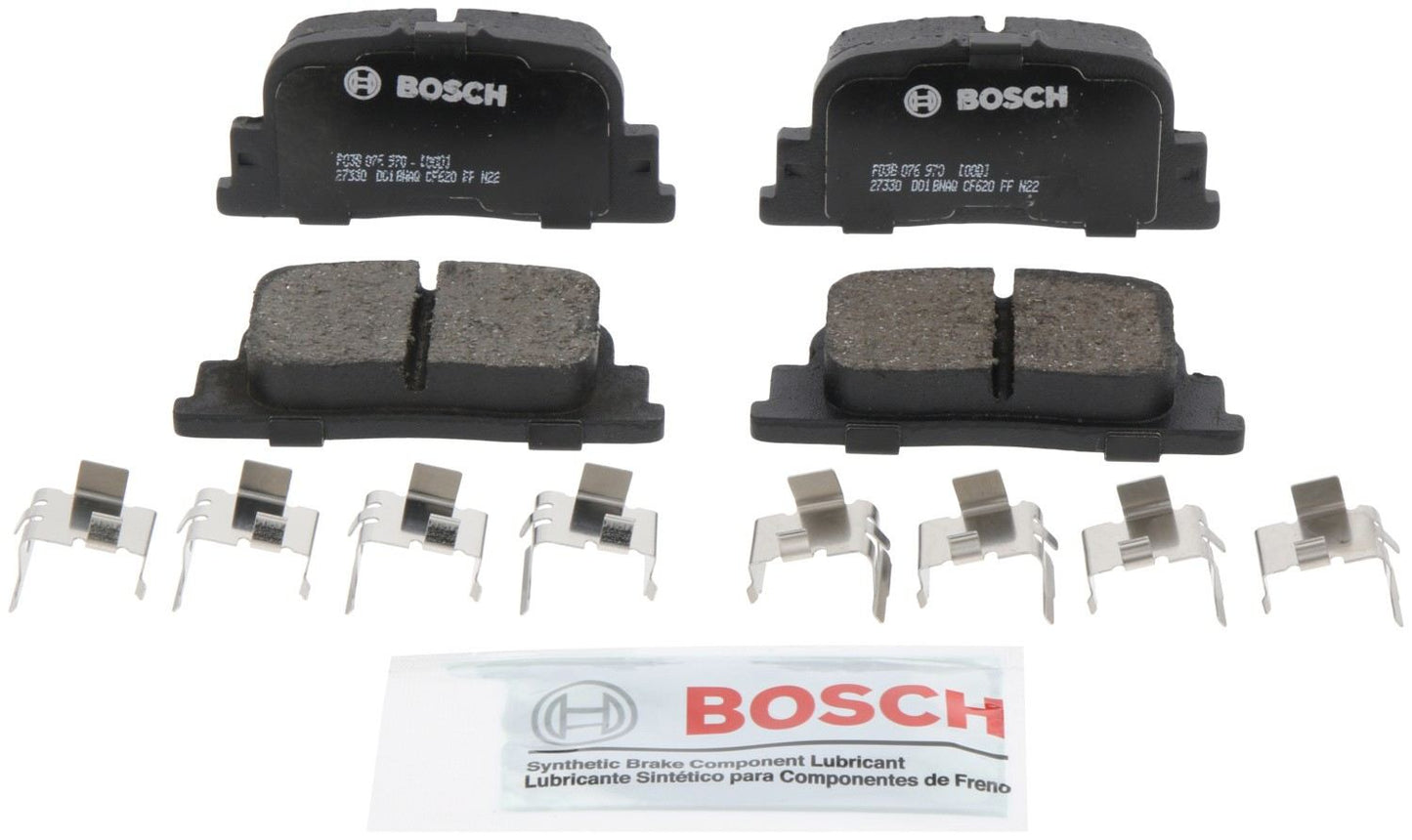 Front View of Rear Disc Brake Pad Set BOSCH BP835