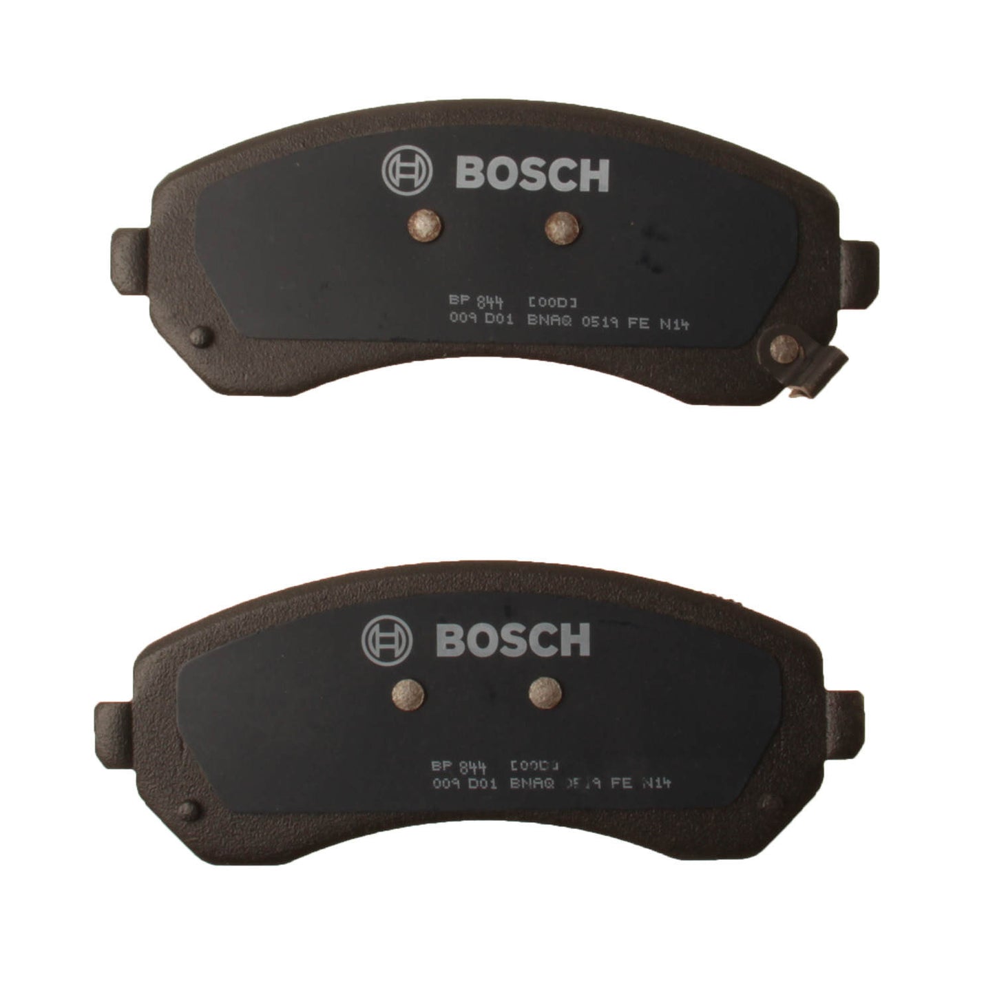 Bottom View of Front Disc Brake Pad Set BOSCH BP844