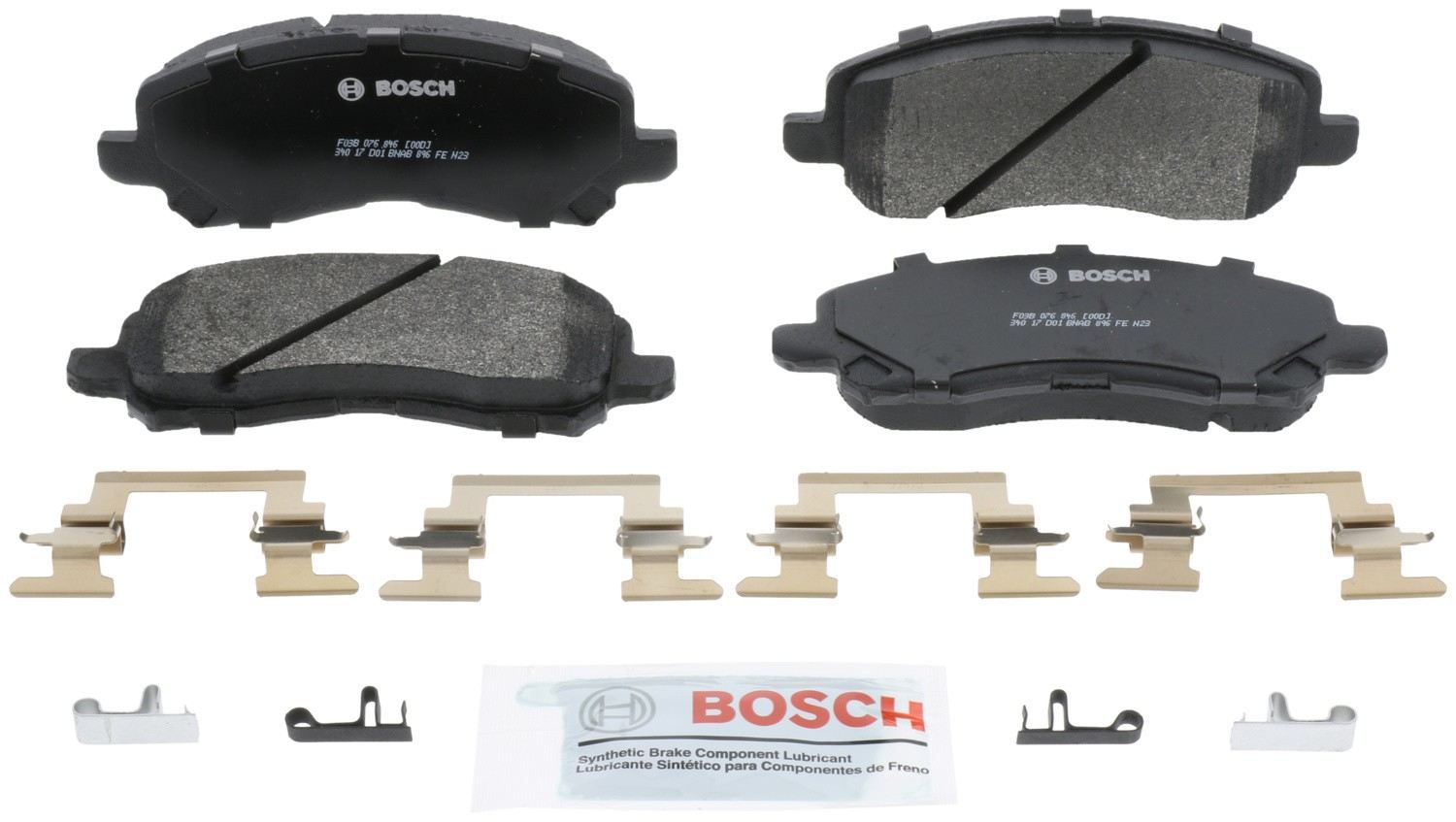 Front View of Front Disc Brake Pad Set BOSCH BP866