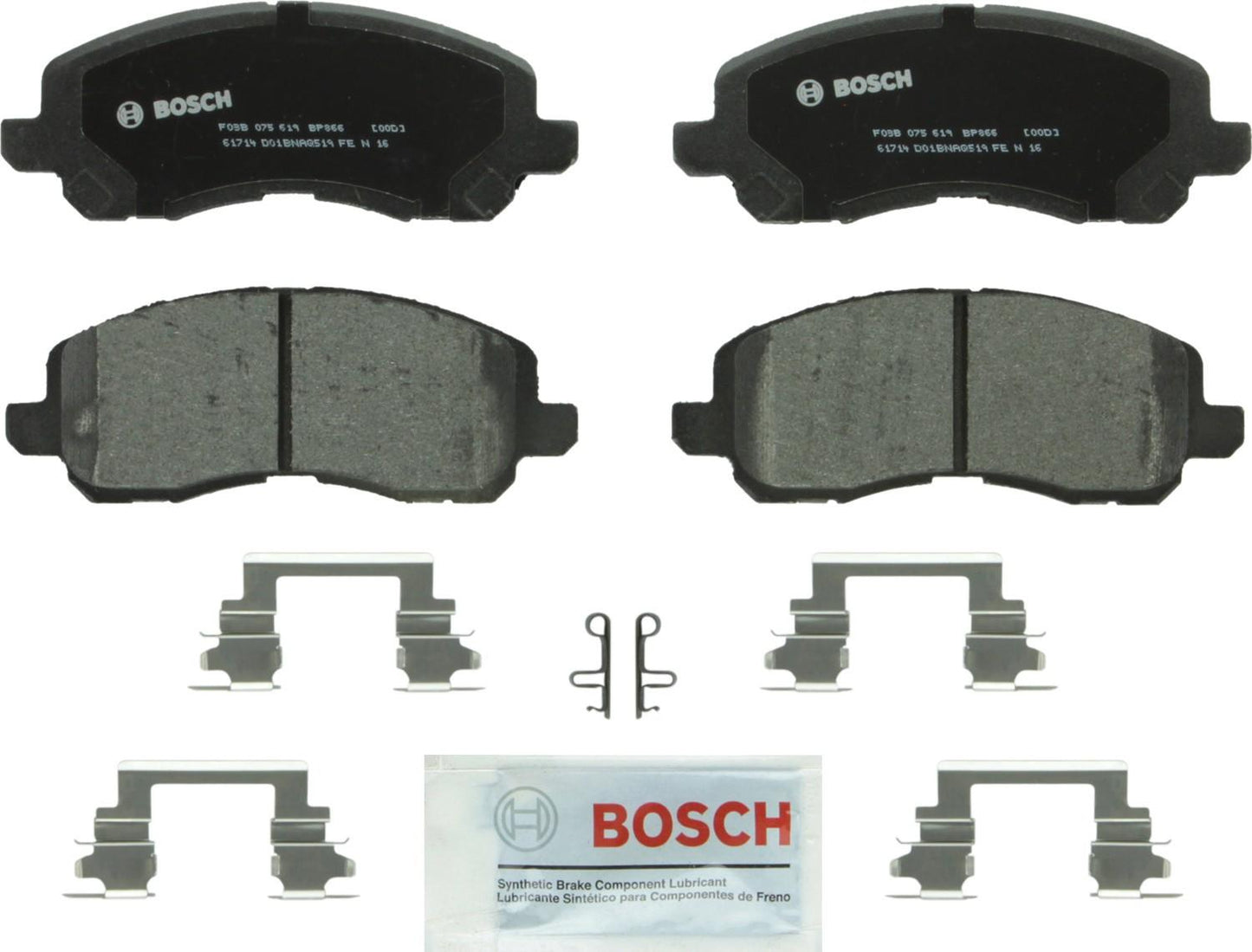 Top View of Front Disc Brake Pad Set BOSCH BP866