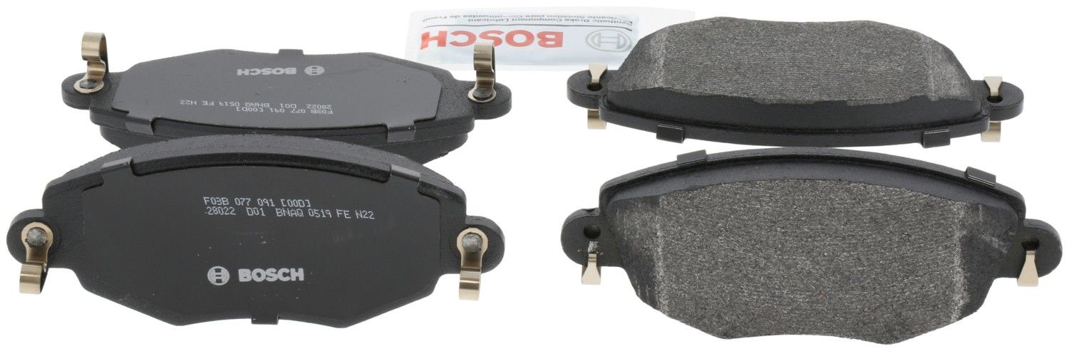 Back View of Front Disc Brake Pad Set BOSCH BP910