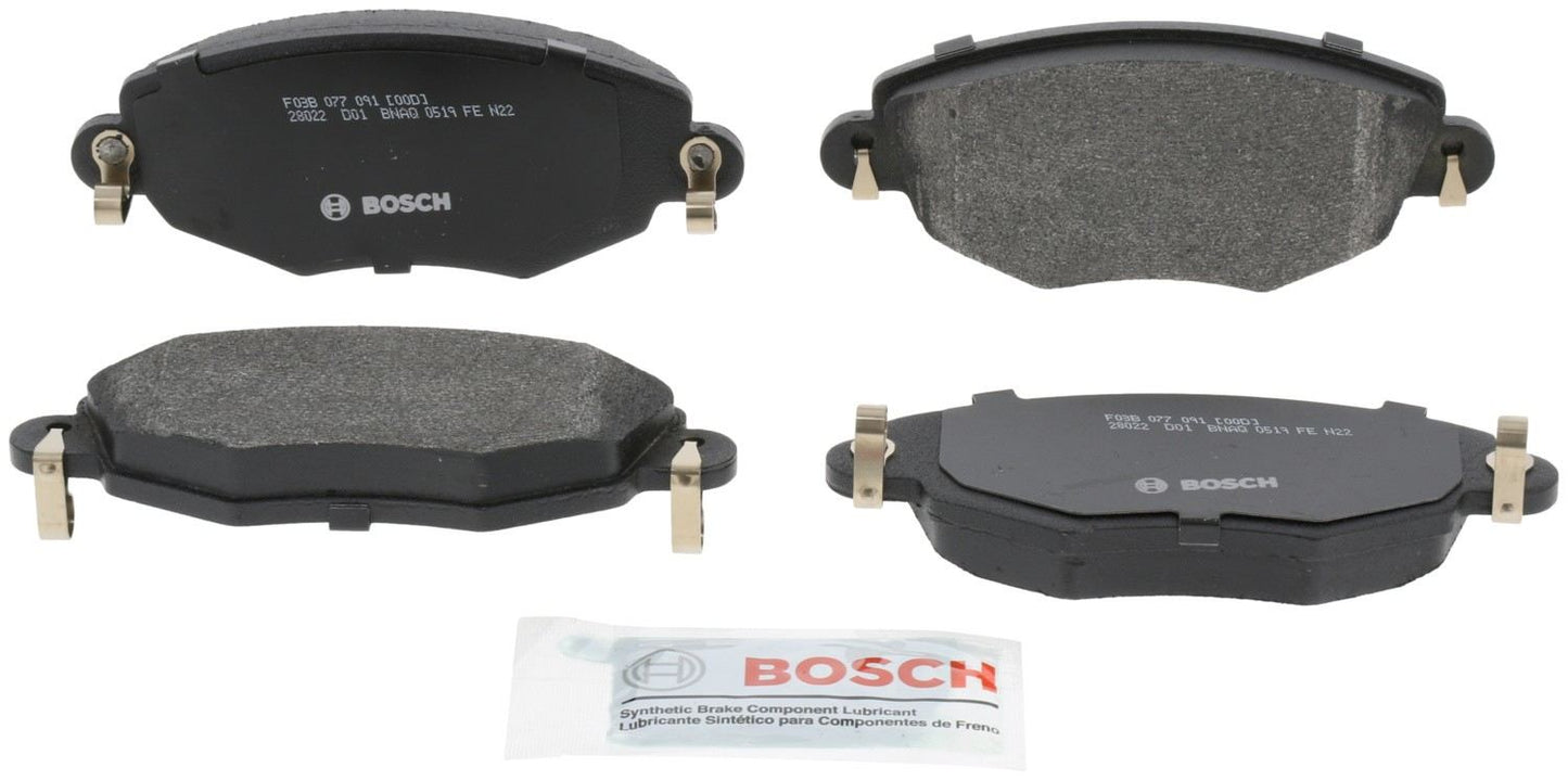 Front View of Front Disc Brake Pad Set BOSCH BP910