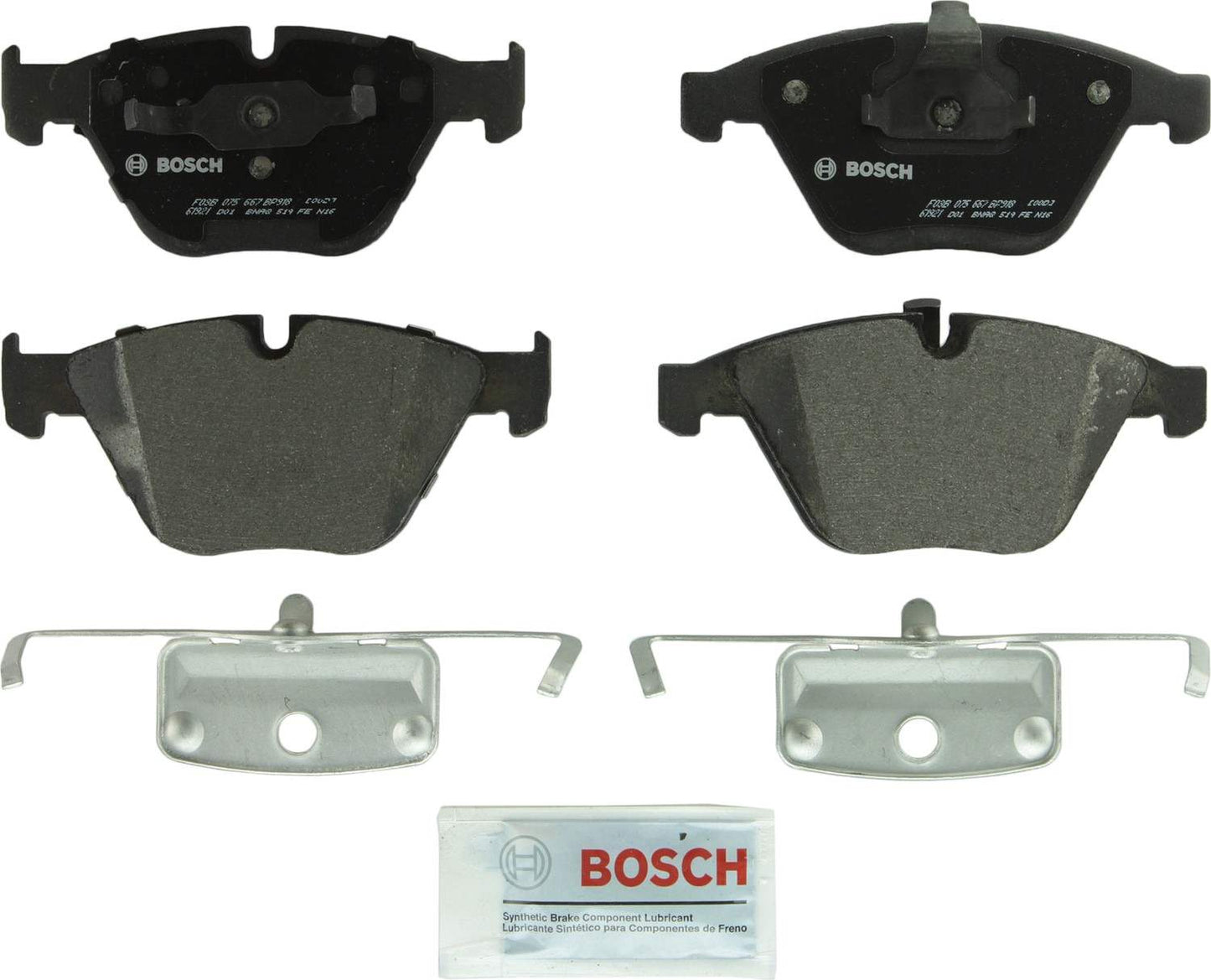 Front View of Front Disc Brake Pad Set BOSCH BP918