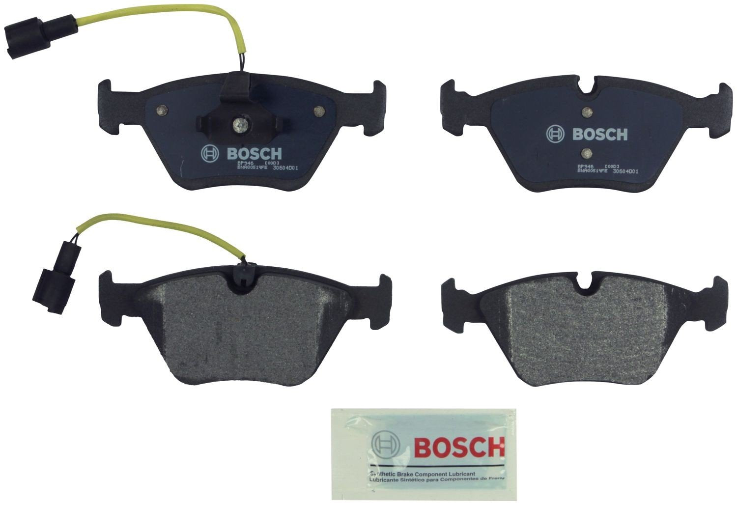 Front View of Front Disc Brake Pad Set BOSCH BP946