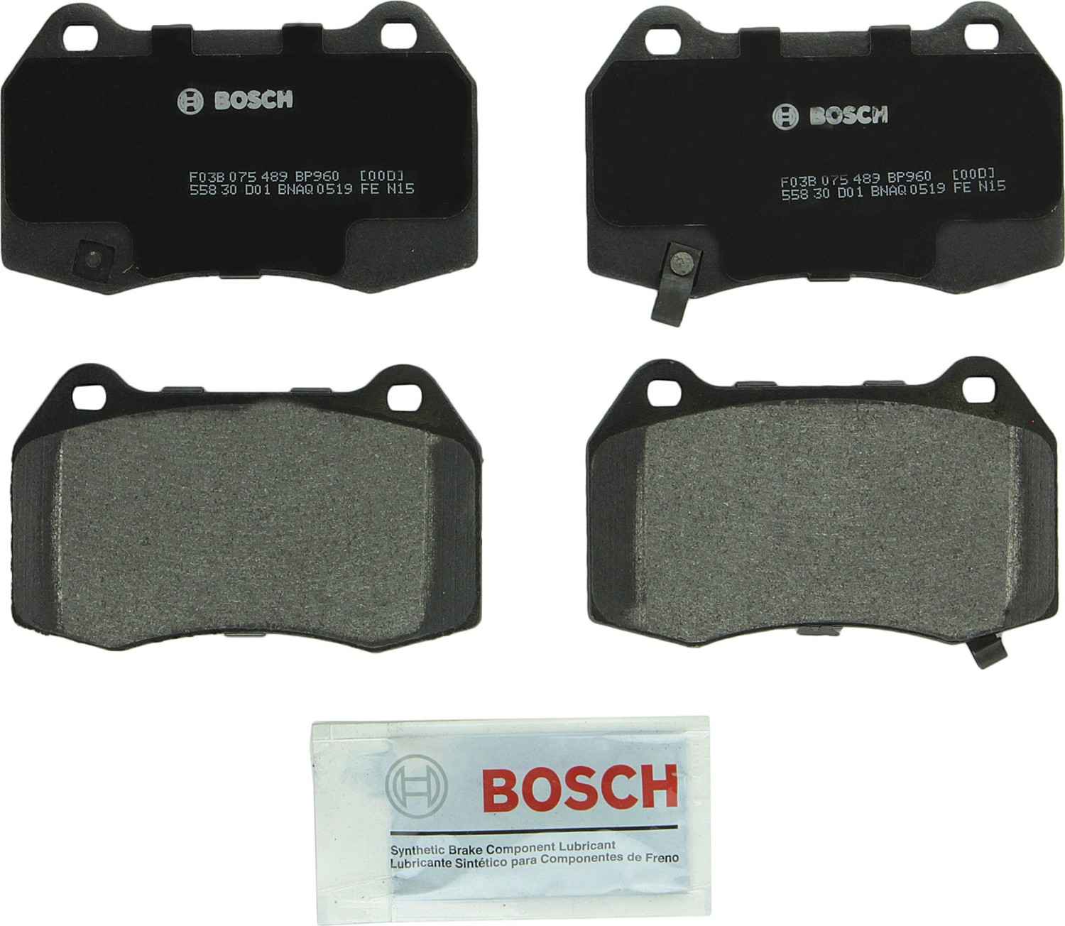 Top View of Front Disc Brake Pad Set BOSCH BP960