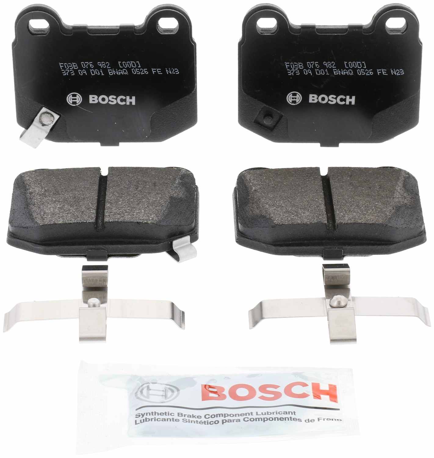 Front View of Rear Disc Brake Pad Set BOSCH BP961