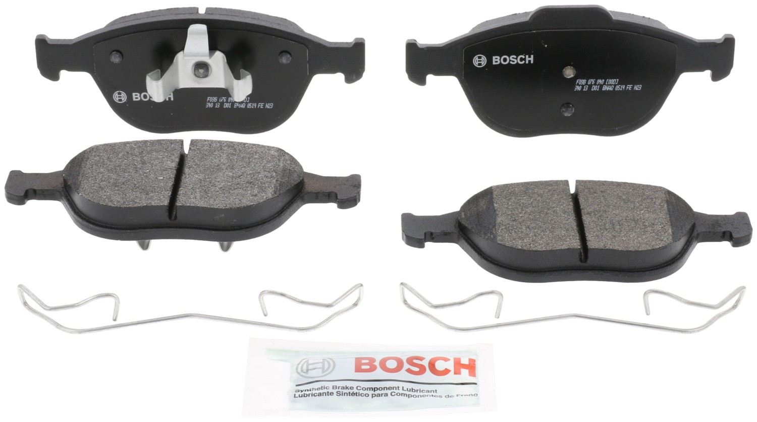 Front View of Front Disc Brake Pad Set BOSCH BP970