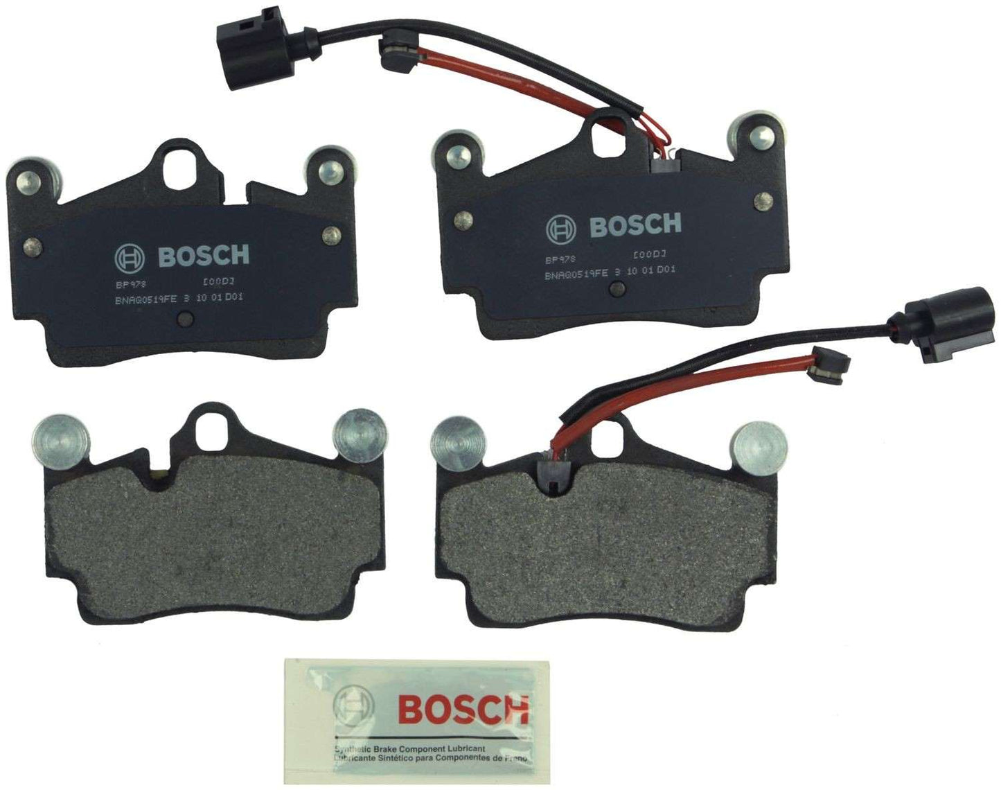 Front View of Rear Disc Brake Pad Set BOSCH BP978