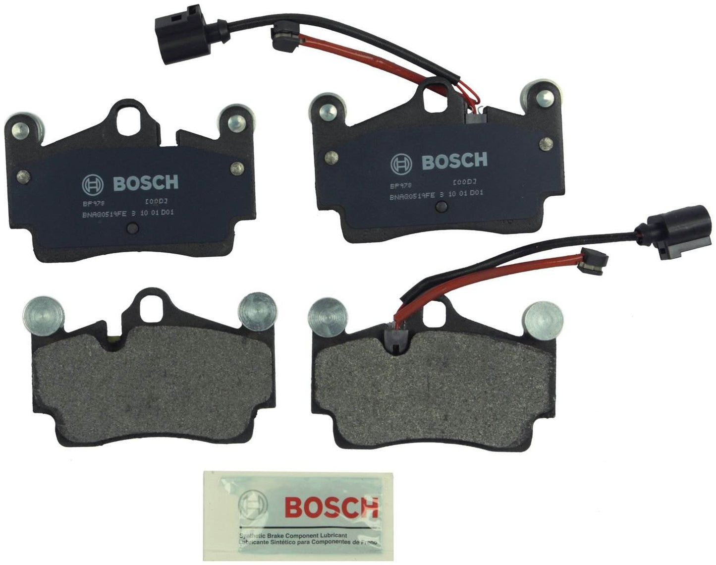 Top View of Rear Disc Brake Pad Set BOSCH BP978