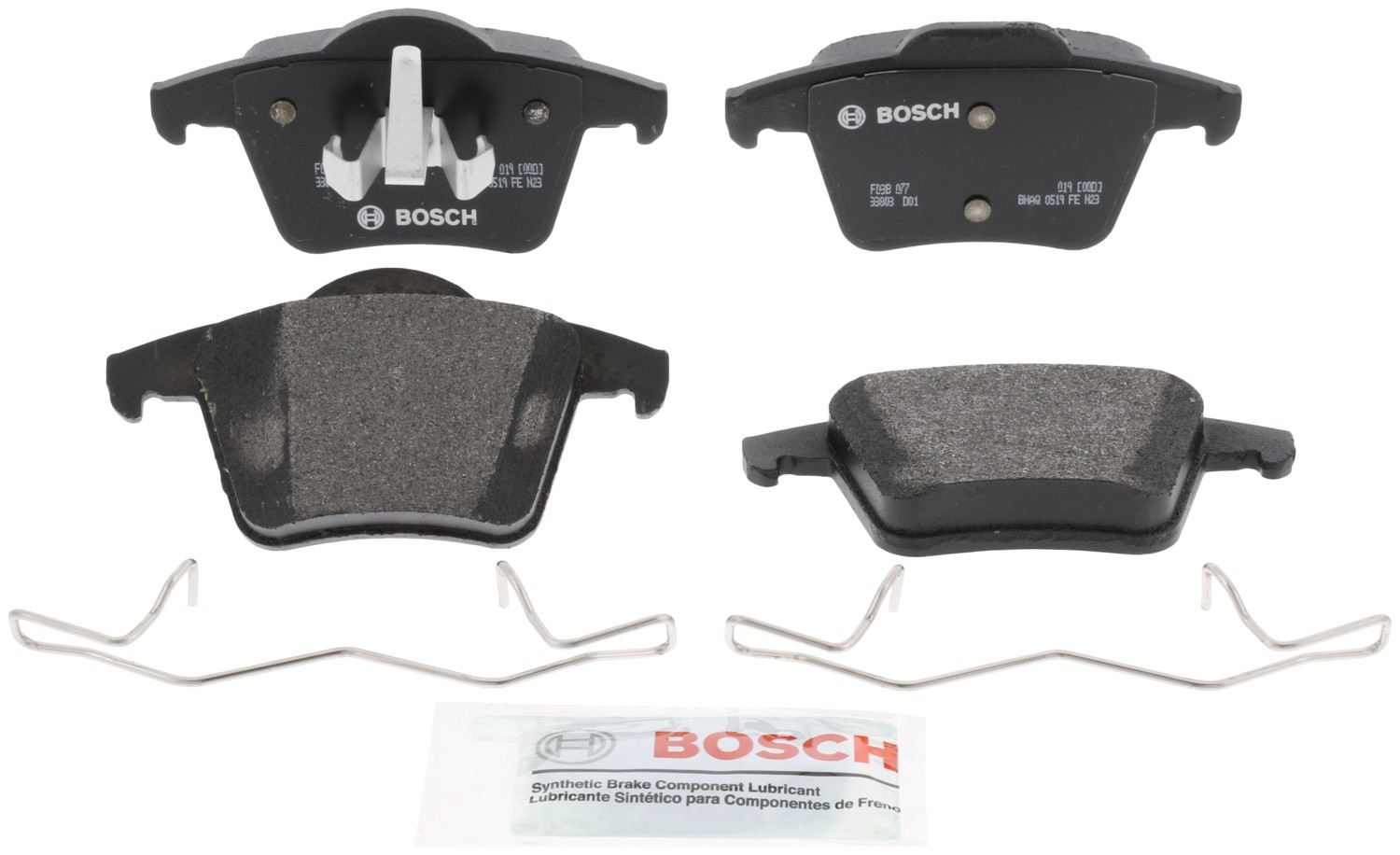 Front View of Rear Disc Brake Pad Set BOSCH BP980