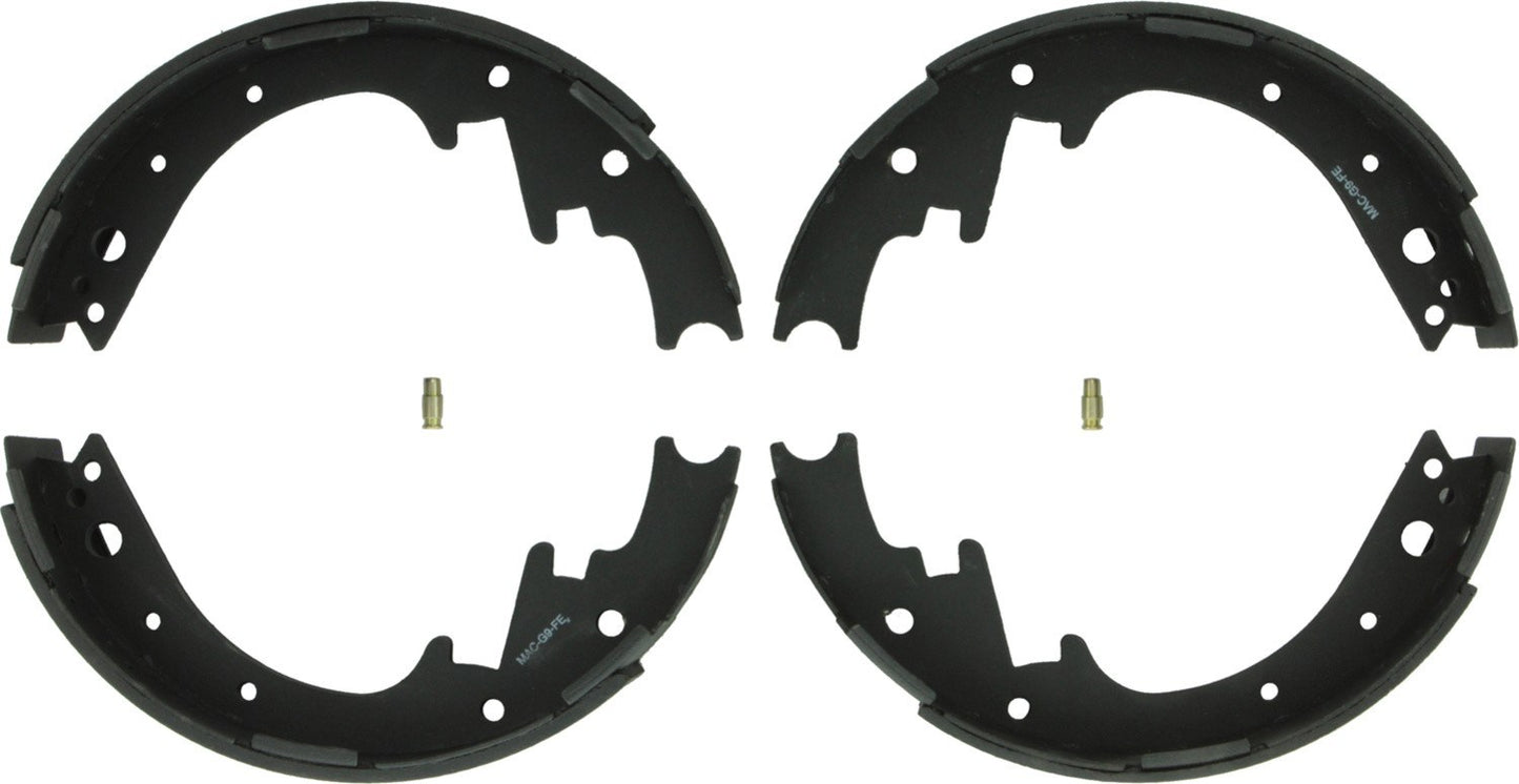 Front View of Rear Drum Brake Shoe BOSCH BS335