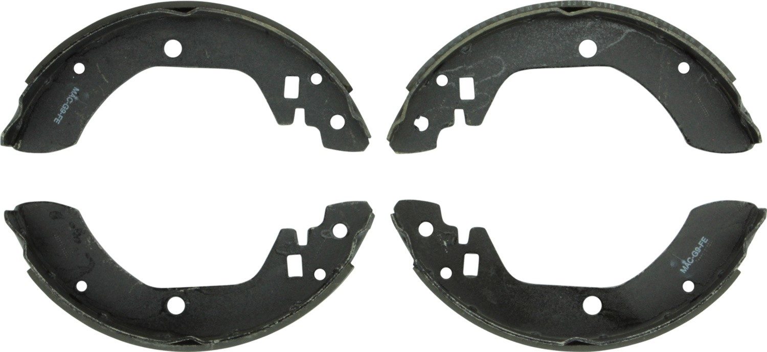 Front View of Rear Drum Brake Shoe BOSCH BS480