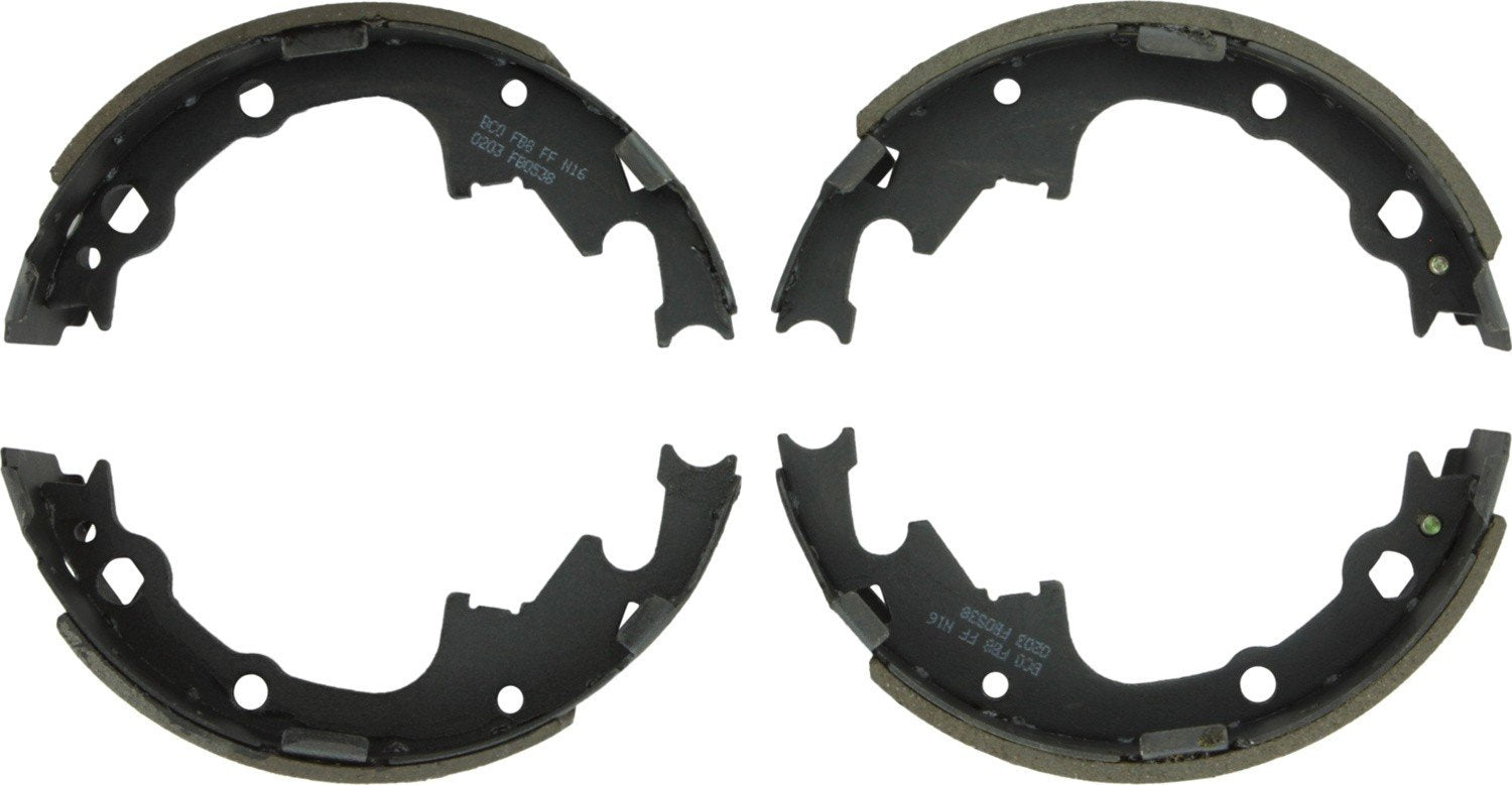 Front View of Rear Drum Brake Shoe BOSCH BS538