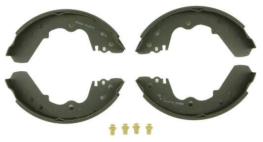 Front View of Rear Drum Brake Shoe BOSCH BS554